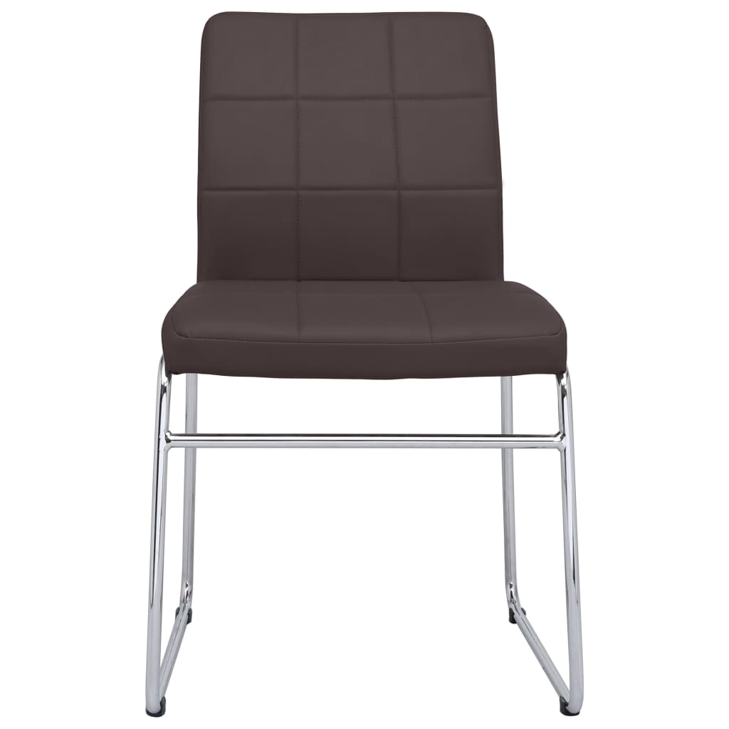 

vidaXL Eetkamerstoelen 4 st kunstleer bruin