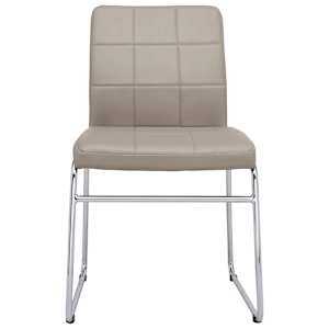 vidaXL Valgomojo kėdės, 6vnt., kapučino, dirbtinė oda (3x282948)