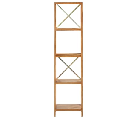 vidaXL 5-Tier Shelf 40x30x163.5 cm Solid Oak Wood