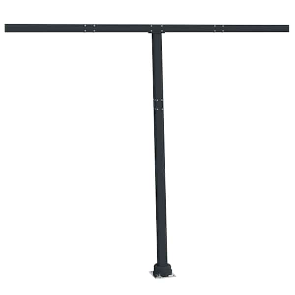 vidaXL varikatuse postide komplekt, antratsiithall, 300 x 245 cm, raud
