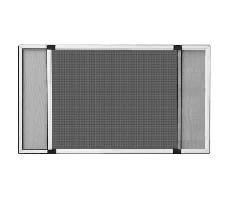 vidaXL Moustiquaire extensible pour fen&ecirc;tres Blanc (75-143)x50 cm