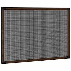 Posuvná okenní síť proti hmyzu hnědá (75-143) x 50 cm - obrázek 3