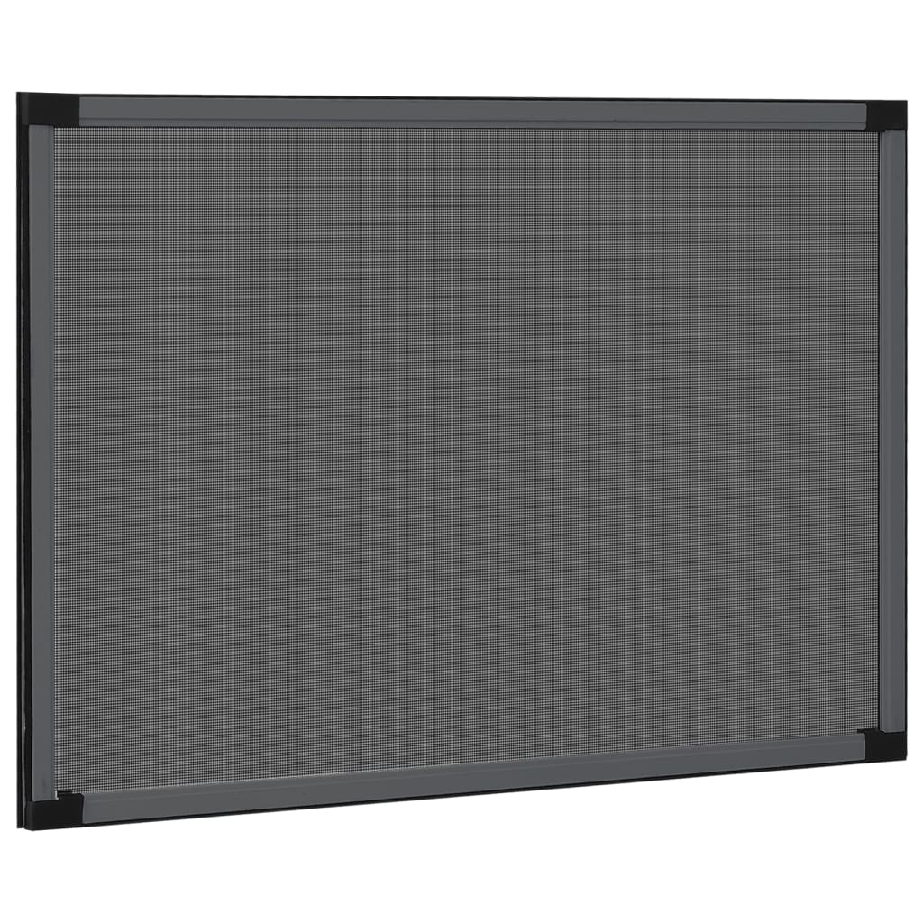 Thumbnail - vidaXL Ausziehbarer Insektenschutz für Fenster Anthrazit (75-143)x50cm