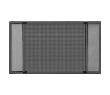 vidaXL Extendable Insect Screen for Windows Anthracite