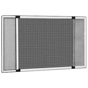 Raztegljiv komarnik za okna bel (100-193)x75 cm