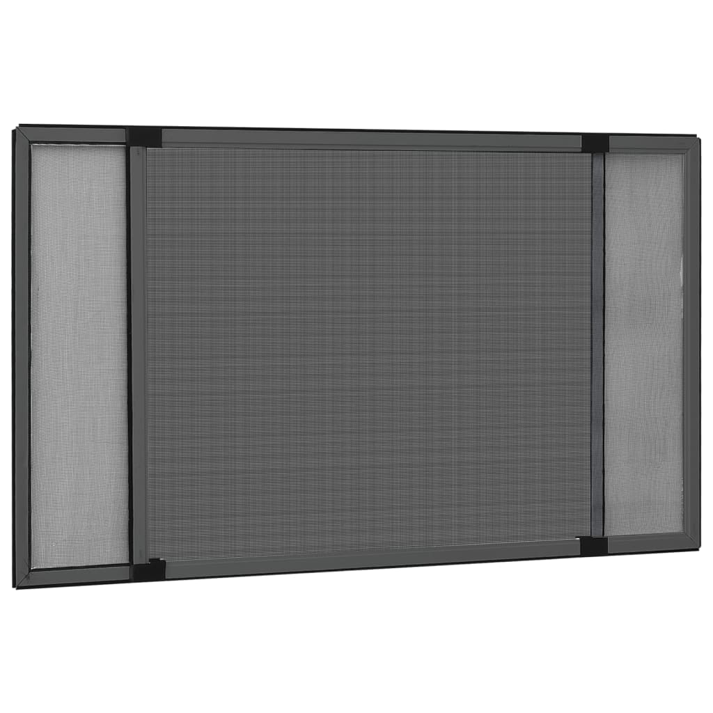 vidaXL Teleskop-Fliegengitter für Fenster Anthrazit (100-193)x75 cm