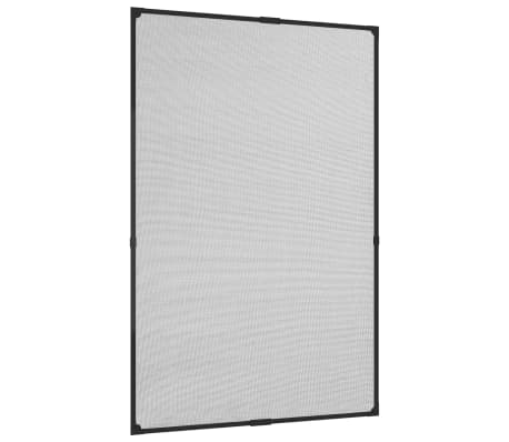 vidaXL Σήτα Παραθύρου Μαγνητική Ανθρακί 80 x 120 εκ. από Fibreglass