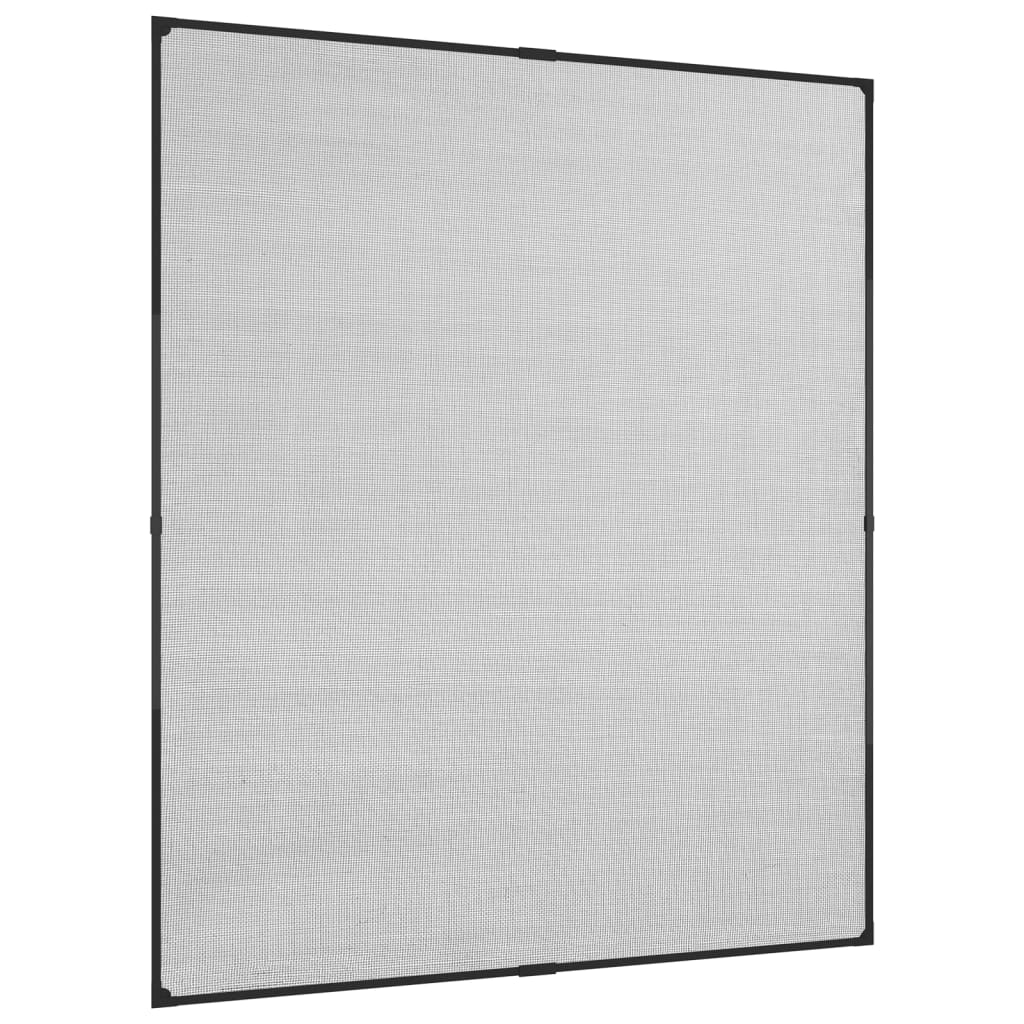 vidaXL Mosquitera magnética ventanas antracita fibra vidrio 130x150 cm
