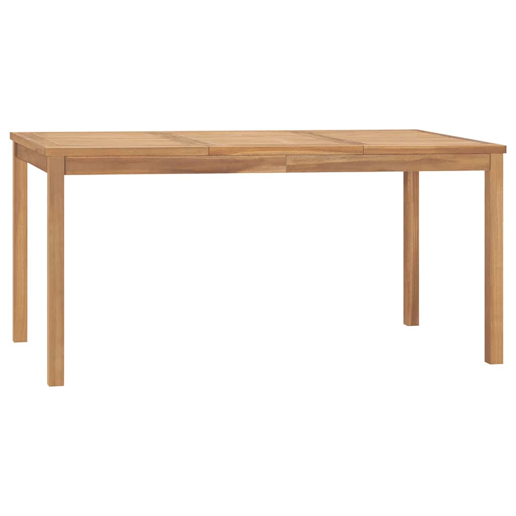 vidaXL Garten-Esstisch 160x80x77 cm Massivholz Teak