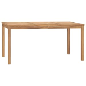 Zahradní jídelní stůl 160 x 80 x 77 cm masivní teakové dřevo