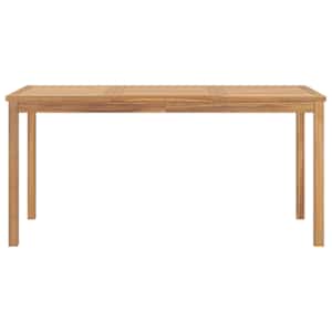 Zahradní jídelní stůl 160 x 80 x 77 cm masivní teakové dřevo - obrázek 2