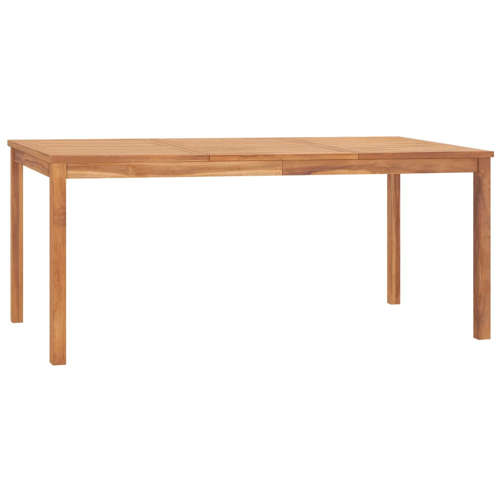 vidaXL Garten-Esstisch 180x90x77 cm Massivholz Teak