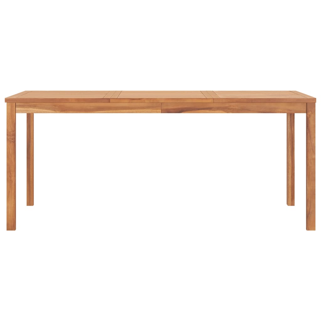 vidaXL Záhradný jedálenský stôl 180x90x77 cm teakový masív