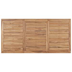 Zahradní jídelní stůl 180 x 90 x 77 cm masivní teakové dřevo - obrázek 4