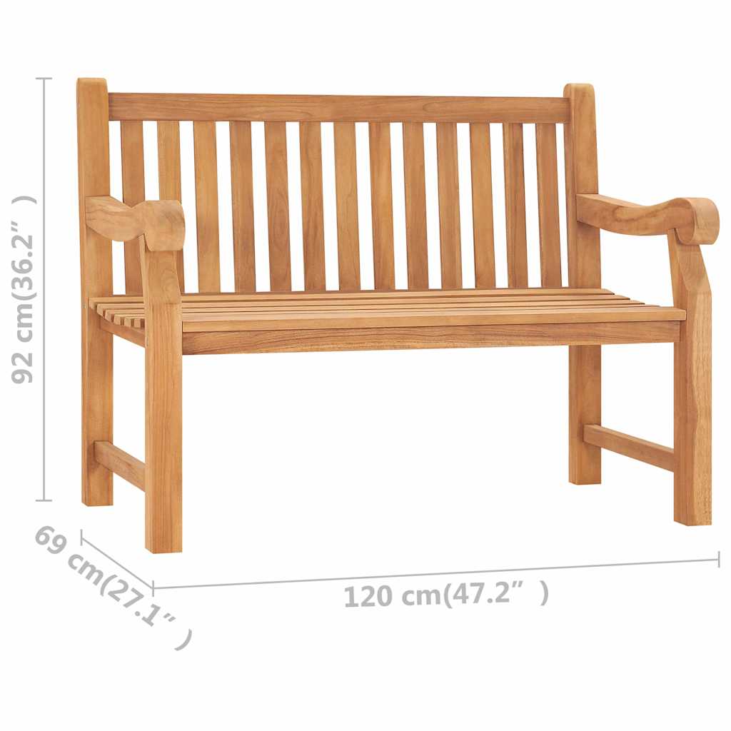 Garden Bench size guide