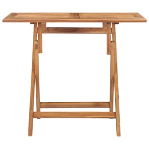 Skládací zahradní jídelní stůl 90 x 60 x 75 cm masivní teak - obrázek 2