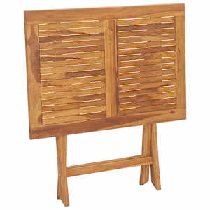 Skládací zahradní jídelní stůl 90 x 60 x 75 cm masivní teak - obrázek 5