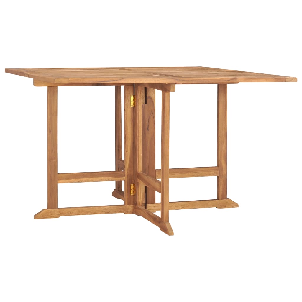 Image of vidaXL Folding Garden Dining Table 120x120x75 cm Solid Teak Wood