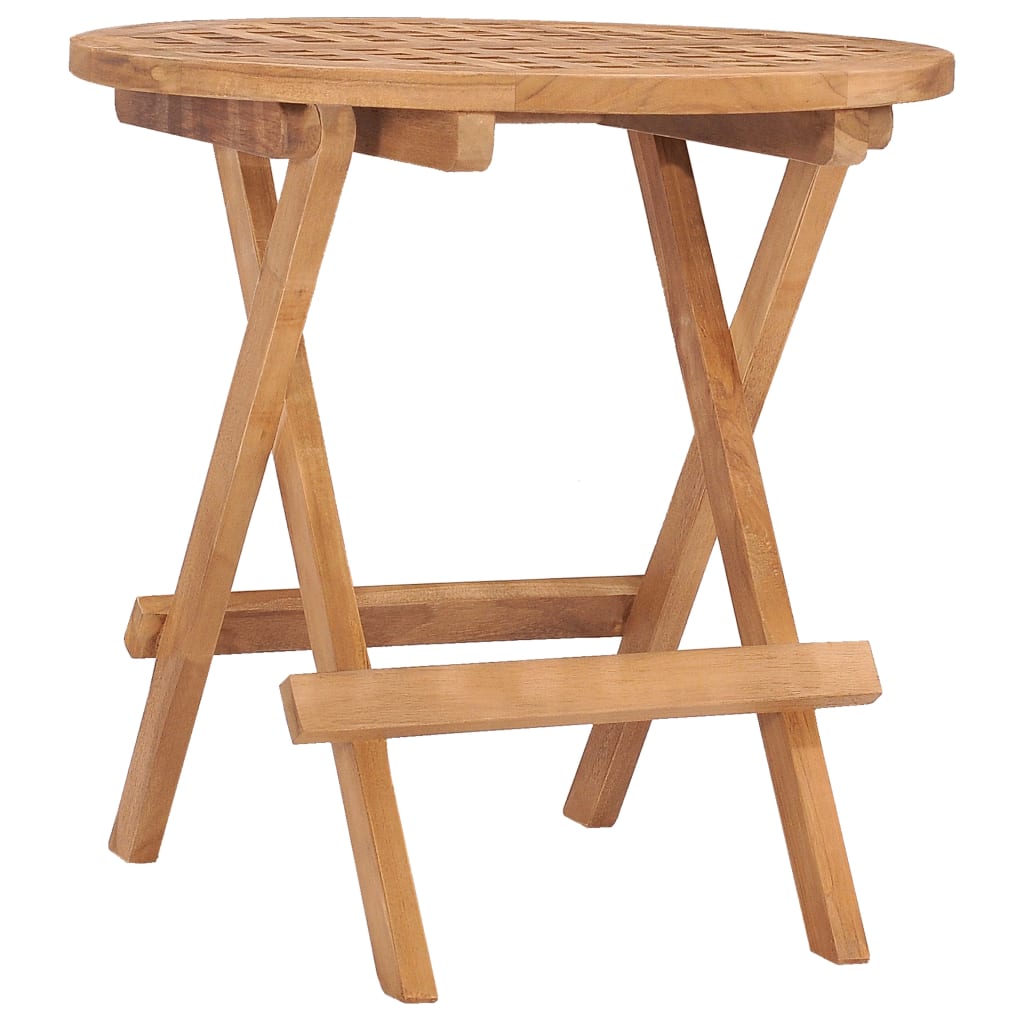 Petrashop  Skládací zahradní stolek 50 x 50 x 50 cm masivní teakové dřevo