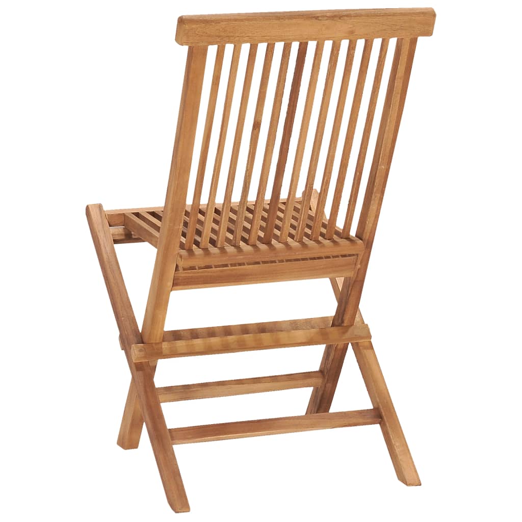 Zestaw mebli drewnianych - Stół i krzesła tekowe