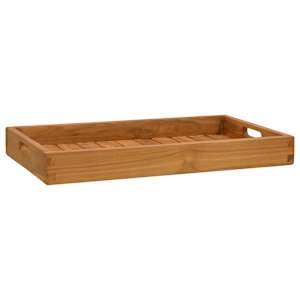Servírovací podnos 60 x 35 cm masivní teakové dřevo - obrázek 1