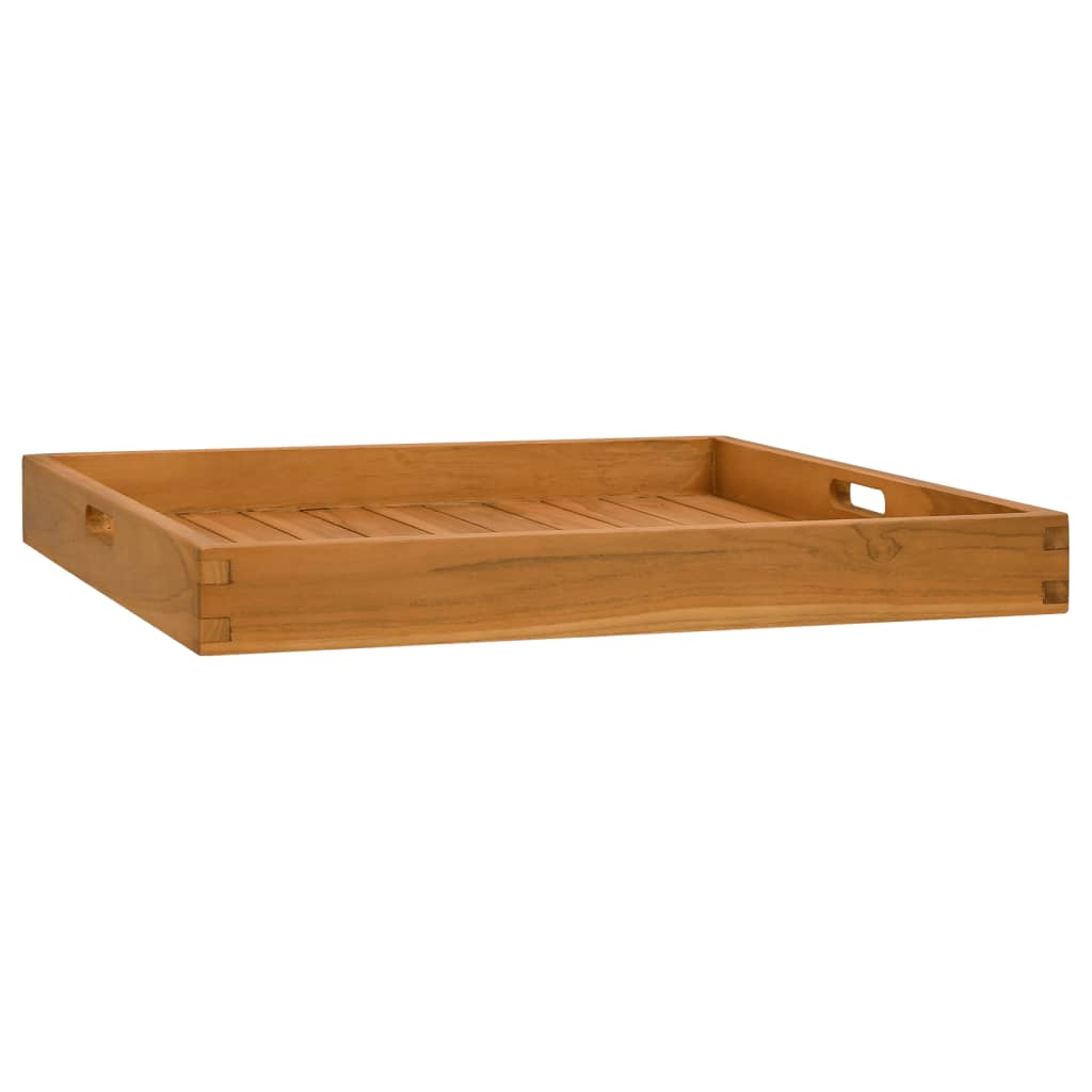 vidaXL Serviertablett 60x60 cm Massivholz Teak