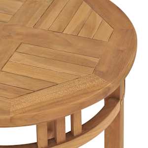 Bistro stolek Ø 60 x 75,5 cm masivní teakové dřevo - obrázek 5