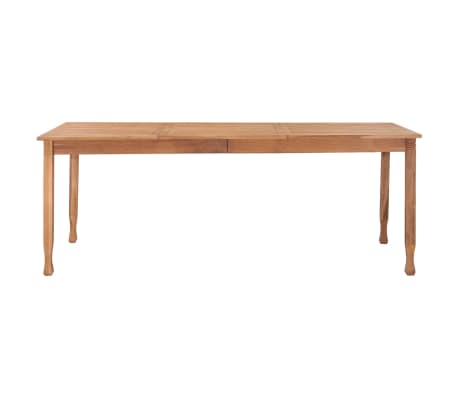 vidaXL Patio Dining Table 78.7"x39.4"x29.5" Solid Teak Wood