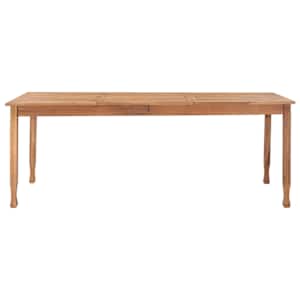 vidaXL Vrtna jedilna miza 200x100x75 cm trdna tikovina