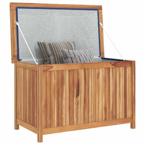 Zahradní úložný box 90 x 50 x 58 cm masivní teakové dřevo - obrázek 3