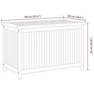 Zahradní úložný box 90 x 50 x 58 cm masivní teakové dřevo - obrázek 10
