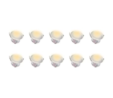 vidaXL Lampes de sol à LED 10 pcs blanc chaud