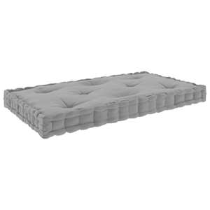 vidaXL Μαξιλάρα Δαπέδου / Παλέτας Γκρι 73 x 40 x 7 εκ. Βαμβακερή