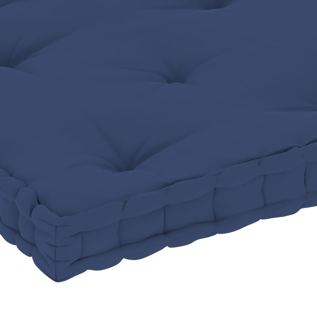 Poduška na nábytek z palet námořnická modř 73x40x7 cm bavlna