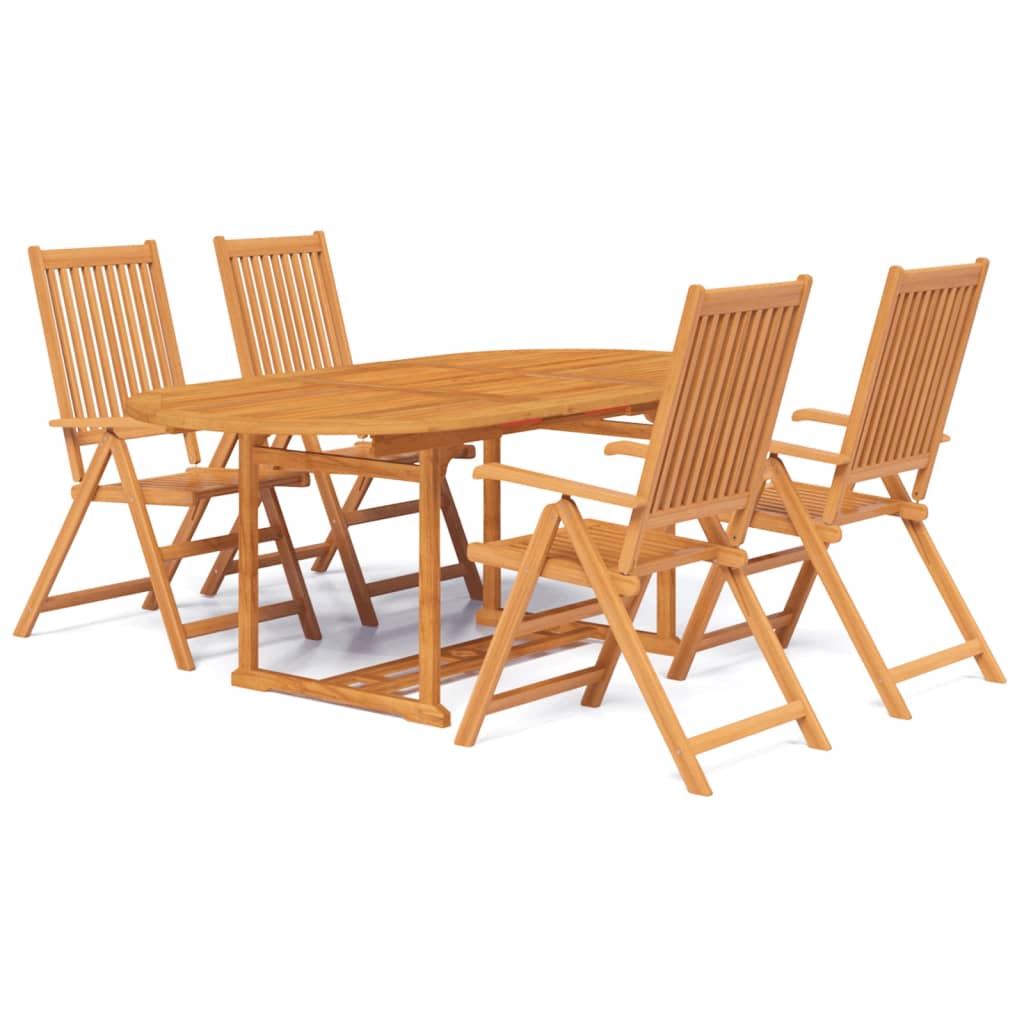 

vidaXL 5 Piece Patio Dining Set Solid Acacia Wood