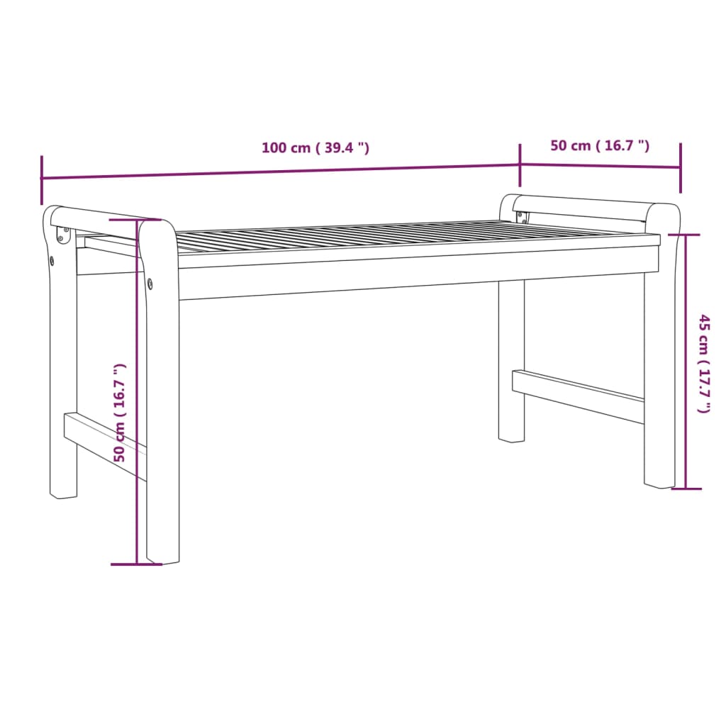 5-delige Loungeset met kussens massief acaciahout image 14