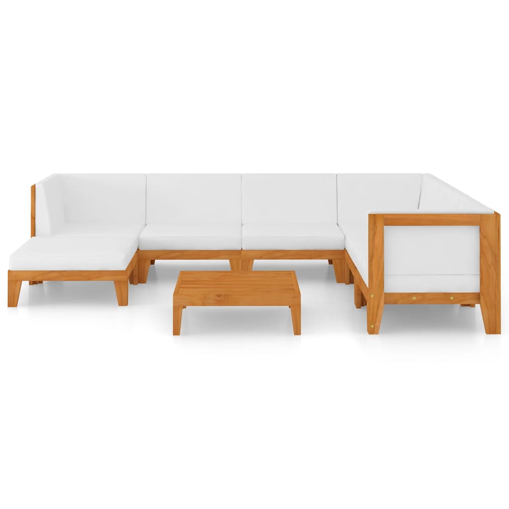 

vidaXL 8-delige Loungeset met kussens massief acaciahout