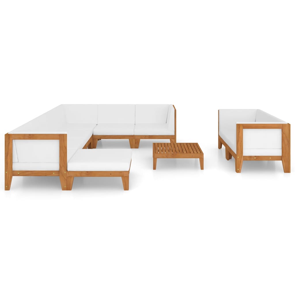 Thumbnail - vidaXL 10-tlg. Garten-Lounge-Set mit Kissen Massivholz Akazie