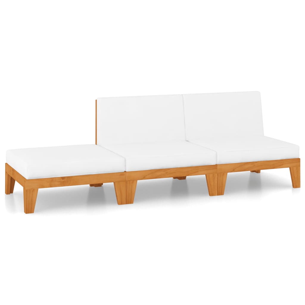 vidaXL 3-daļīgs dārza atpūtas mēbeļu komplekts, akācijas masīvkoks-image-3058146