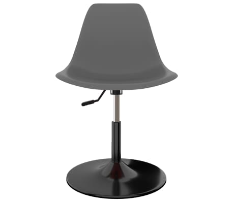 vidaXL Otočné jídelní židle 6 ks světle šedé PP
