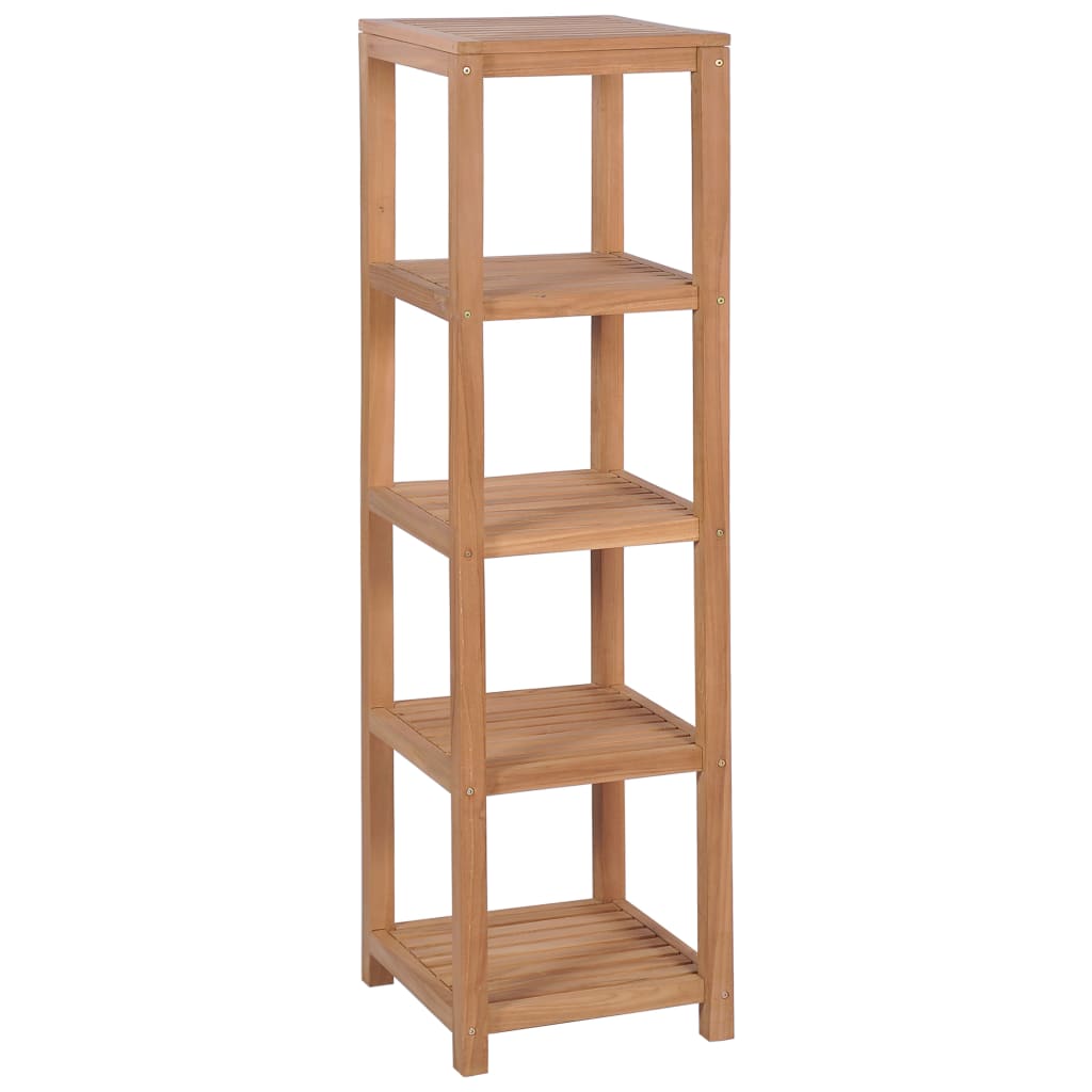 

vidaXL 4-Tier Bathroom Storage Rack Solid Teak 16.5"x16.5"x65"