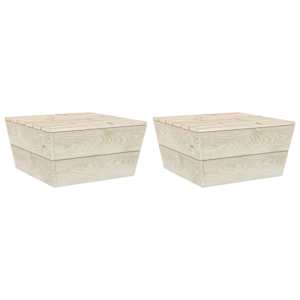 vidaXL aialaud 2 tk, 60 x 60 x 30 cm, immutatud kuusepuit