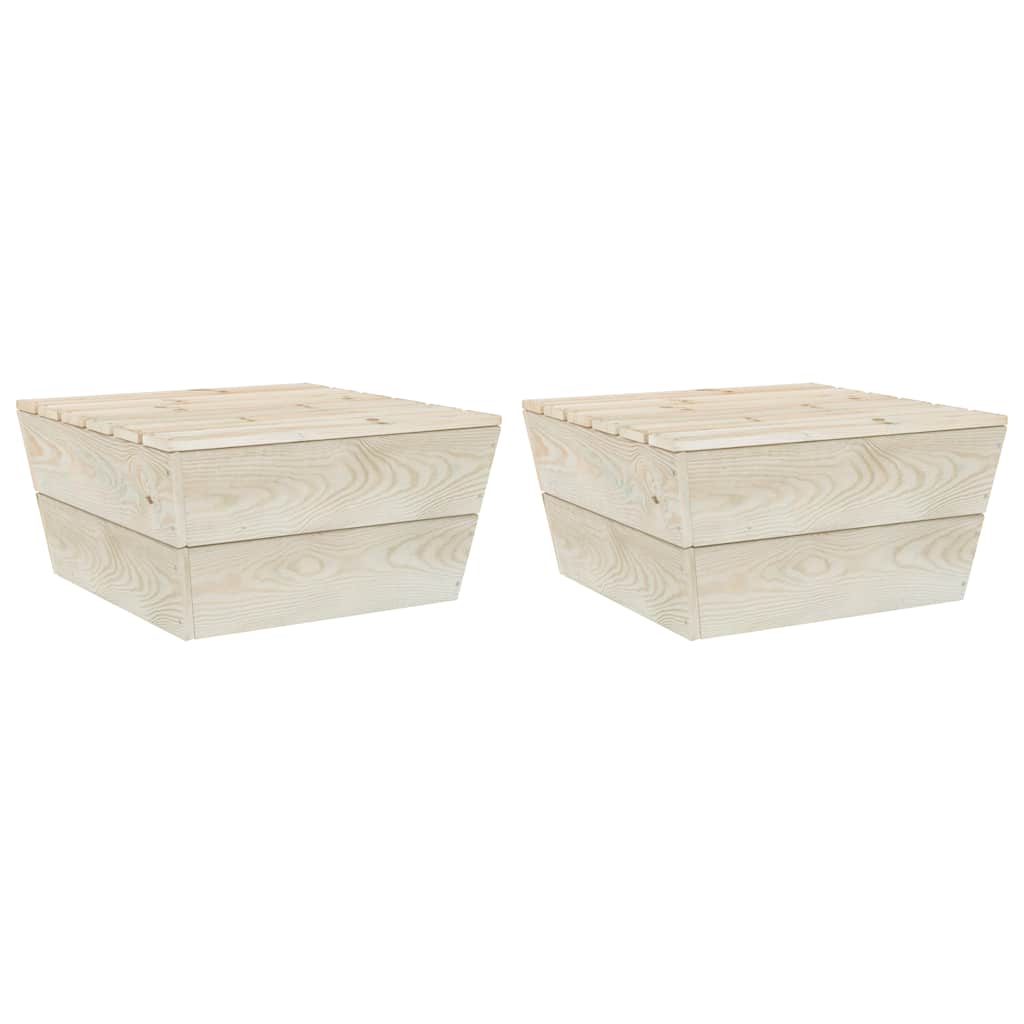 vidaXL Zahradní stoly 2 ks 60 x 60 x 30 cm impregnované smrkové dřevo