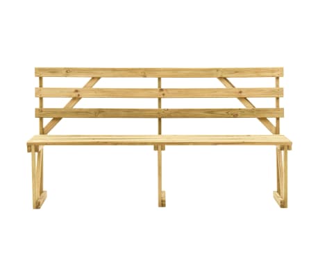 vidaXL Garden Bench 170 cm Impregnated Pinewood