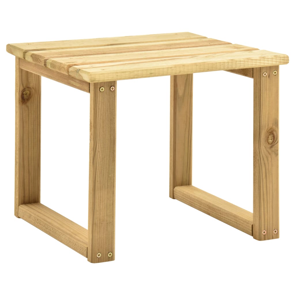 vidaXL Sunbed Table 30x30x26 cm Impregnated Pinewood