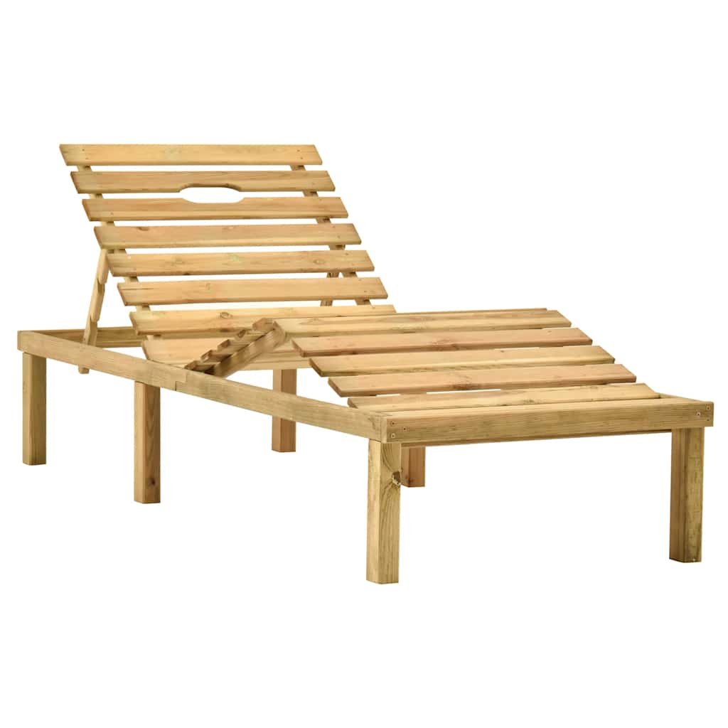 Thumbnail - vidaXL Garten-Sonnenliege mit Tisch Kiefernholz Imprägniert