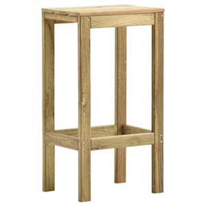vidaXL Taburetes de jardín 4 unidades madera de pino impregnada