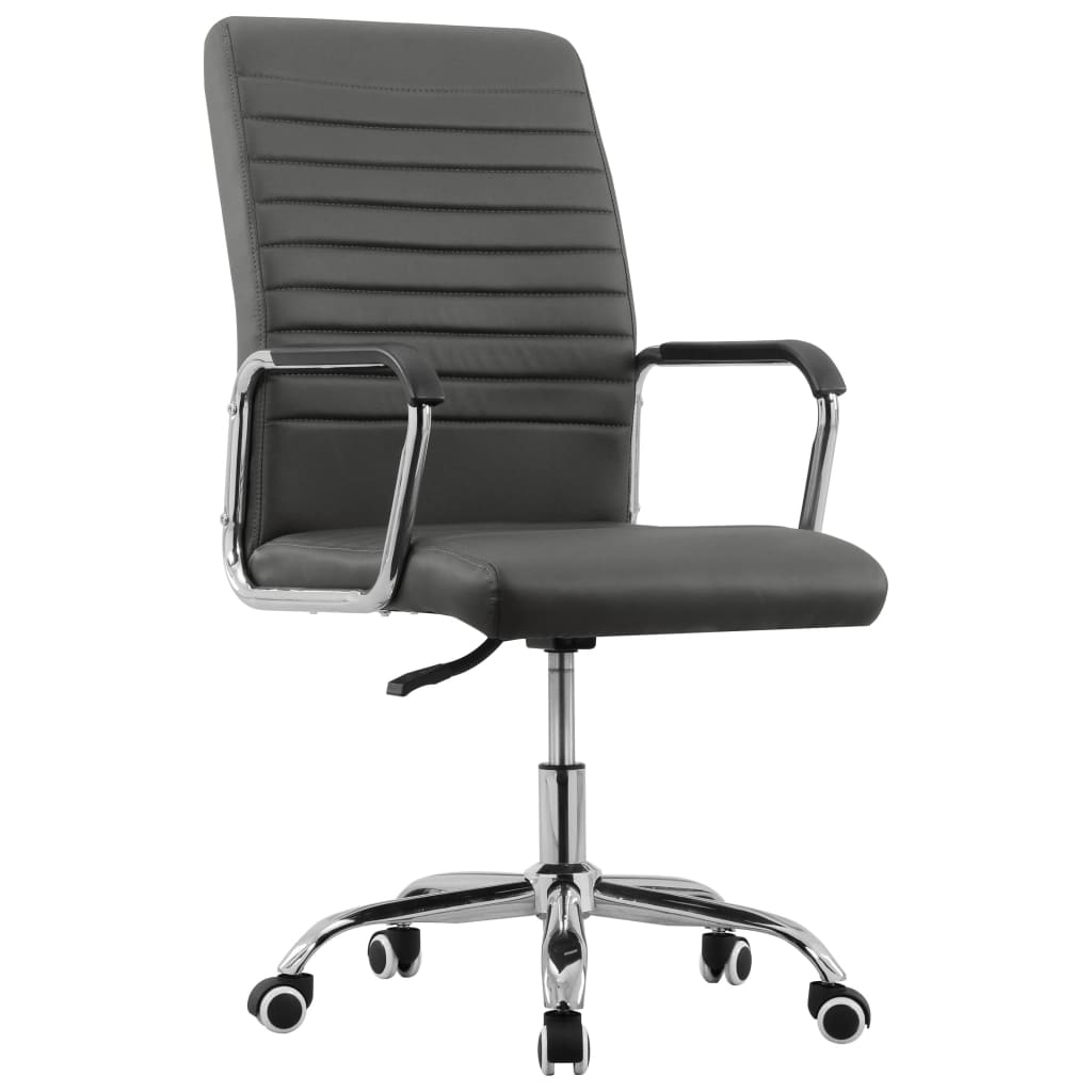 vidaXL Scaun de birou pivotant, antracit, material textil vidaxl.ro