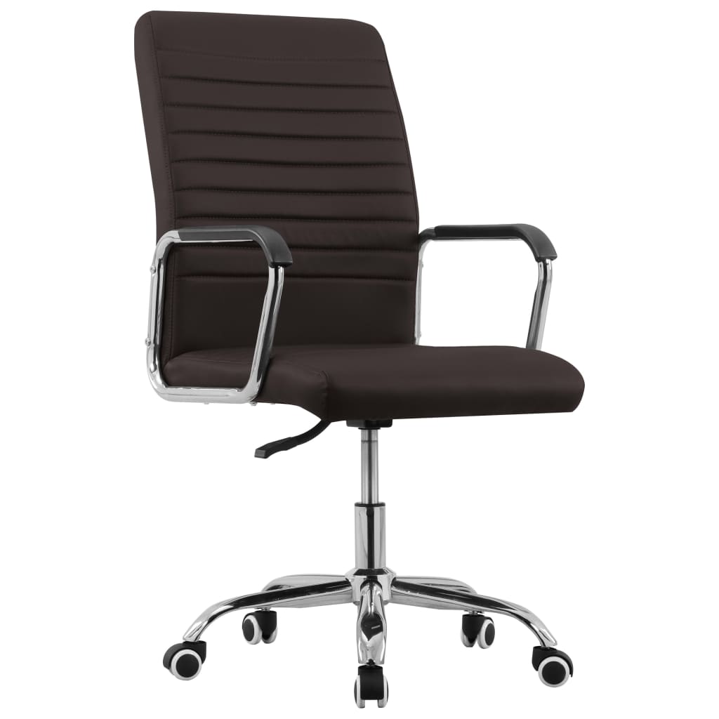 Pasukama biuro kėdė, rudos spalvos, audinys