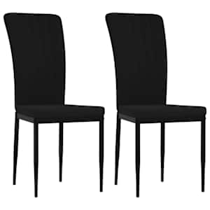 vidaXL s&ouml;&ouml;gitoolid 2 tk, must, samet